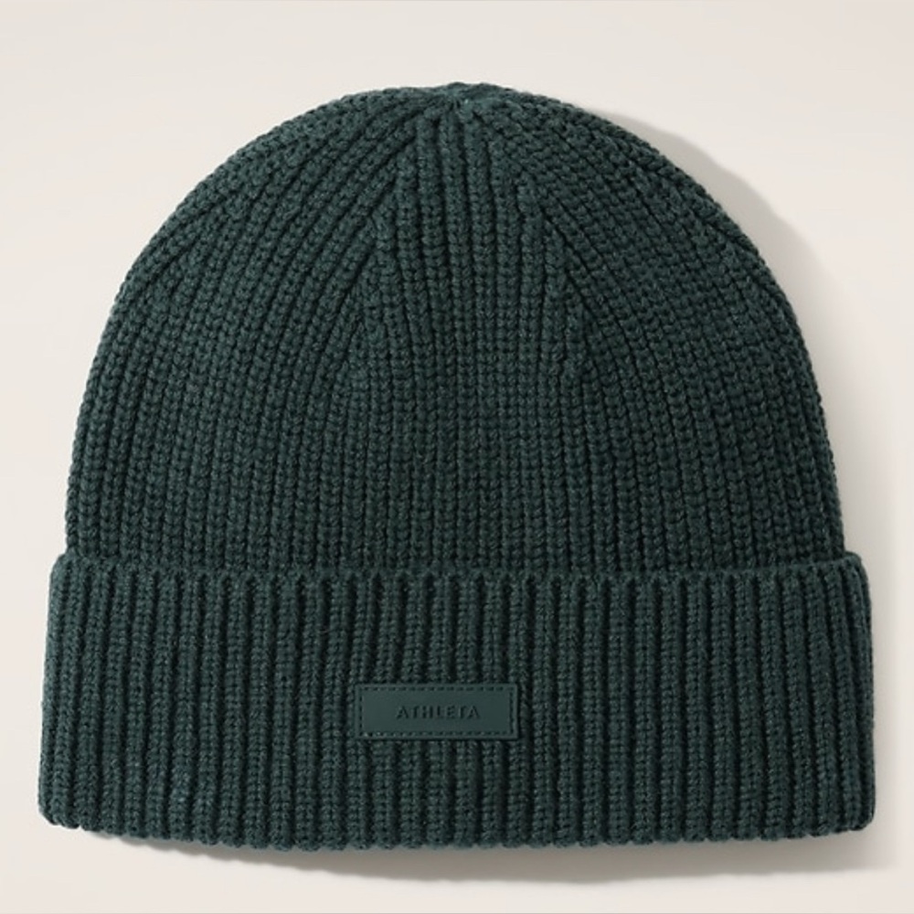 Athleta Cozy Hour Beanie in Cypress (Green)